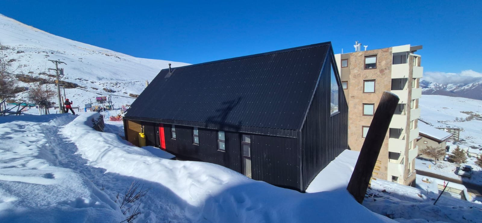 Casa Refugio en la nieve con vista panorámica